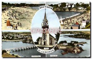 Modern Postcard Souvenir De Lancieux Beach Fremur The Bridge L & # & # 39ile ...