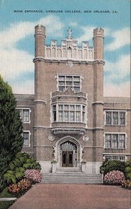 Postcard Main Entrance Ursuline College New Orleans LA Louisiana