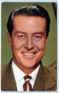 Academy Award Actor RAY MILLAND Famous Movie Star Lost Weekend c1950s Postcard