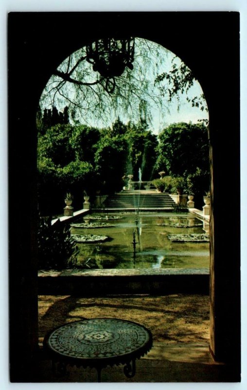 2 Postcards BEVERLY HILLS, CA ~ Silent Movie Star HAROLD LLOYD ESTATE Gardens