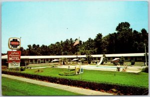 Silver Spring Motel Ocala Florida FL Swimming Pool Grounds Landscapes Postcard