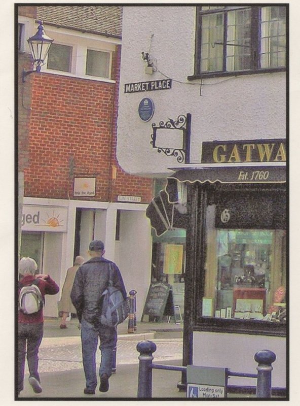 Help The Aged Shop Market Square Street Hitchin Herts Postcard