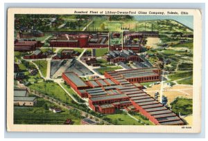 Vintage Rossford Plant Of Libbey-Owens-Ford Company Toledo, OH. Postcard F117E