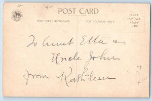 Ellen Clapsaddle Signed Wolf Postcard Christmas Mother And Children c1910's