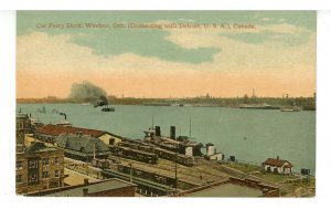 Canada - ON, Windsor. Car Ferry Dock ca 1907