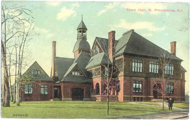 D/B Town Hall E. Providence Rhode Island RI 1912