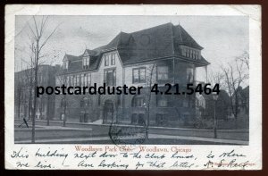 h2330 - CHICAGO Illinois Postcard 1906 Woodlawn Park Club