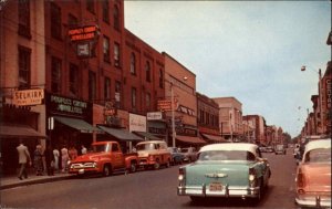 Peterboro Ontario George Street Scene Classic Pickup Truck Vintage Postcard