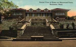 Vintage Postcard 1910s Partial View of Home on Mayowood Farm Rochester Minnesota