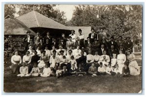 c1910's People On Beaver Park Cedar Rapids Iowa IA RPPC Photo Antique Postcard