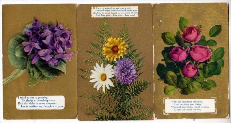 3 - General Greeting Cards with Flowers