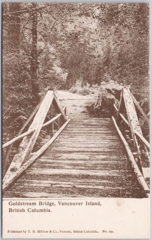 Goldstream Bridge near Victoria BC Vancouver Island Hibben Postcard H72
