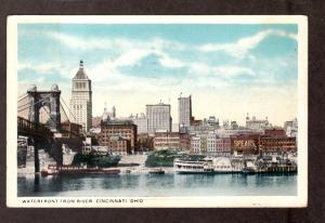 U S 1919 Waterfront Cincinnati OH Picture Postcard!