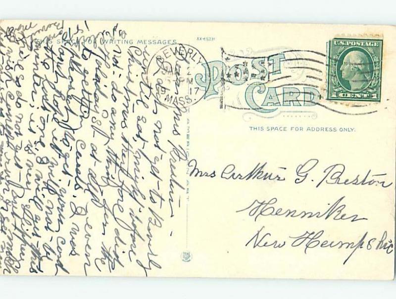 W-Border STREET SCENE Beverly Massachusetts MA W1956