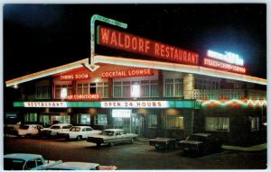 WALDORF, Maryland  MD   Roadside WALDORF MOTOR COURT Night Neon c1960s  Postcard