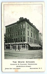 ROCHESTER, NY New York ~ THE WHITE KITCHEN RESTAURANT c1910s Roadside  Postcard