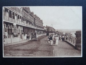 Isle of Wight SANDOWN ESPLANADE c1920s Postcard