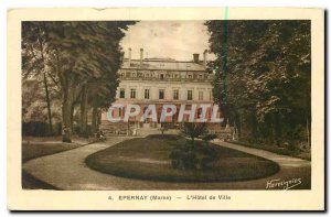 Old Postcard Epernay Marne Hotel de Ville