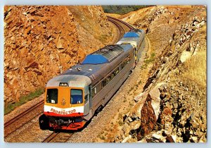 Western Australia Postcard Gen11 at Windmill Cutting Fastest Train 1987