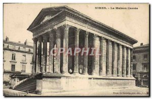 Old Postcard Nimes La Maison Carree