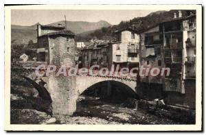 Postcard Old Sospel Old Bridge moyennageux