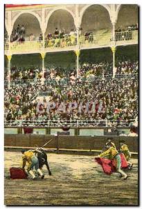 Old Postcard Bullfight Bullfight