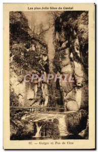 Old Postcard Gorges And Pas De Cere