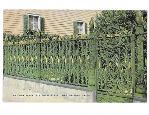 The Corn Iron Fence on Royal Street Made Before 1861 New Orleans Louisiana