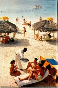 Paradise Beach Nassau Bahamas 1960 huts
