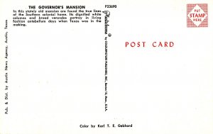 TX - Austin. Governor's Mansion