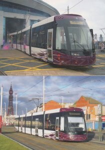 Flexity2 Tram Foxhall Blackpool 2x Bus Postcard s