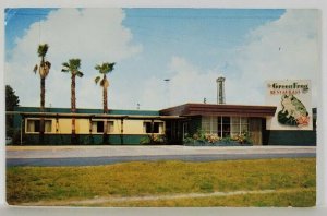 Waycross Georgia THE GREEN FROG RESTAURANT 1955 to Irvington II NJ Postcard S1