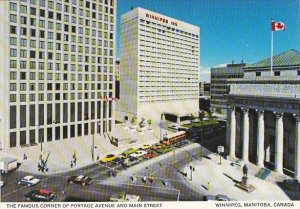 Canada Manitoba Winnipeg Corner Of Portage Avenue and Main Street