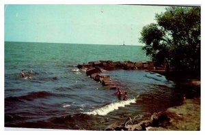 Postcard WATER SCENE Huron Ohio OH AU1271