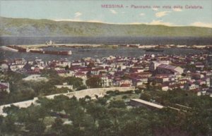 Italy Messina Panorama con vista della Calabria