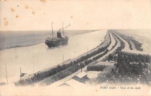 BR46817 Port Said view of the canal ship bateaux   Egypt