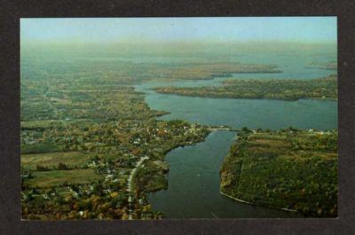 ME Lewy Long & Big Lakes PRINCETON MAINE Postcard PC