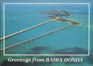 Greetings from Bahia Honda Bridge in the Florida Keys, Florida  Postcard