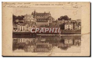 Old Postcard Les Chateaux De France Amboise
