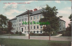 America Postcard - Latin High School, Cambridge, Massachusetts RS30211