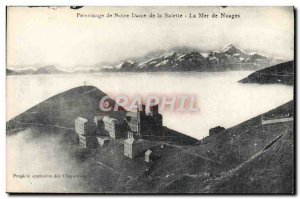 Old Postcard Pilgrimage of Our Lady of La Salette the sea of ​​clouds