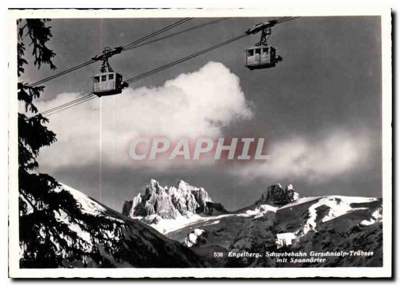 Postcard Modern Engelberg Schwebebahn Gerschnialp Trubsee put Spann?rter