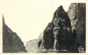 Frasher 1940s Zion National Park Utah Great Organ RPPC real photo postcard 5642