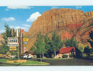 Pre-1980 LODGE MOTEL SCENE Springdale - Near Hurricane & St. George UT AE0569