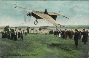 PC AVIATION, L'AÃROPLANE ESNAULT PELTERIE, Vintage Postcard (b38235)