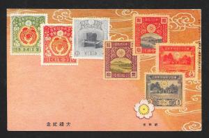 JAPAN Stamps on Postcard Used c1938 Netherlands to USA