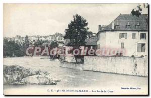 Old Postcard Oloron Ste Marie Les Bords Du Gave