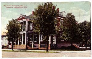 Old NEW PHILADELPHIA Ohio KINGS PALACE Postcard Zoar