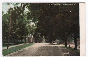 Hyde Park Road Poughkeepsie New York 1908 postcard