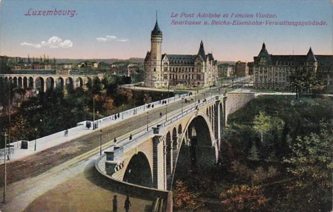 Luxembourg Le Pont Adolphe et l'ancien Viaduc